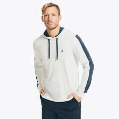 LONG-SLEEVE T-SHIRT HOODIE,Sail White,large