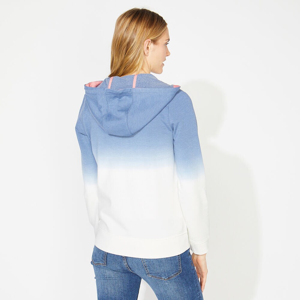 Nautica Jeans Co. Ombre Zip Hoodie,Bright White,large