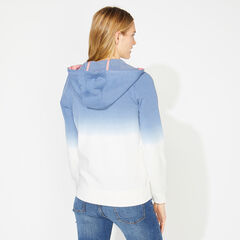 Nautica Jeans Co. Ombre Zip Hoodie,Bright White,large