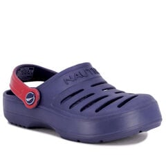 Embossed Striped Logo Slide Sandal,Oyster Bay Blue,large
