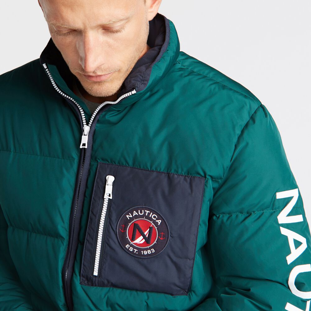 BIG & TALL PUFFER JACKET WITH TEMPASPHERE,Olive,large