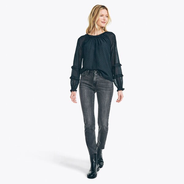 NAUTICA JEANS CO. HIGH-RISE STRAIGHT DENIM
