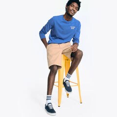 Sustainably Crafted Long-Sleeve Graphic T-Shirt,Bright Cobalt,large