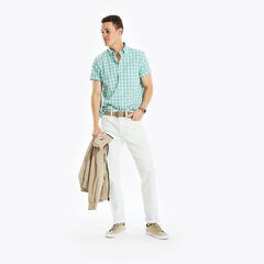 PLAID POPLIN SHIRT,Spearmint,large
