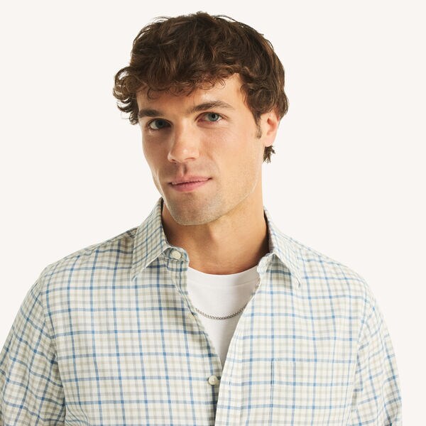 Textured Plaid Shirt 
