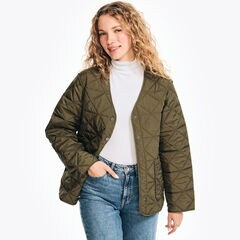 Quilted Jacket,Spearmint,large