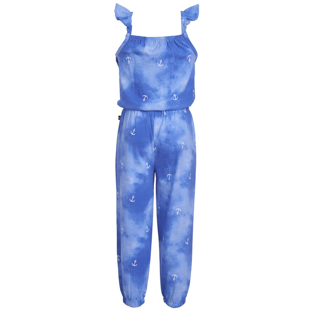 TODDLER GIRLS' TIE-DYE ANCHOR JUMPSUIT (2T-4T),Aquadream,large