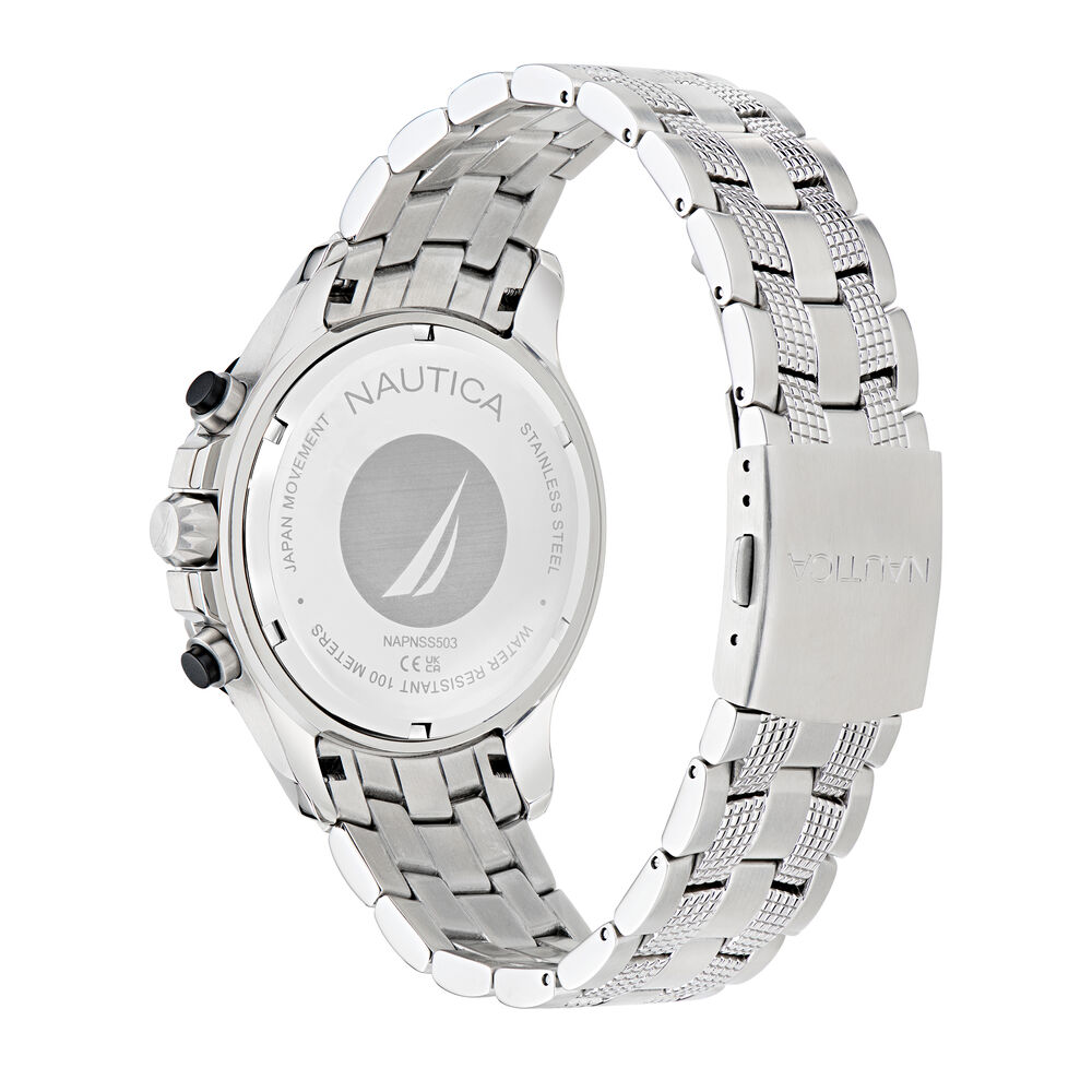NST Chronograph Stainless Steel Watch | Nautica