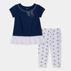 TODDLER GIRLS' BOW PRINT 2PC CAPRI SET (2T-4T),Aquadream,large