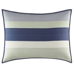 Terry Cove Green Quilted Sham,Verdant Green,large