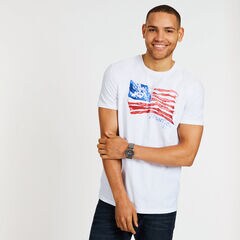 JULY 4TH GRAPHIC T-SHIRT,Bright White,large