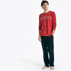 Since 1983 Long-Sleeve Sleep T-Shirt,Nautica Red,large