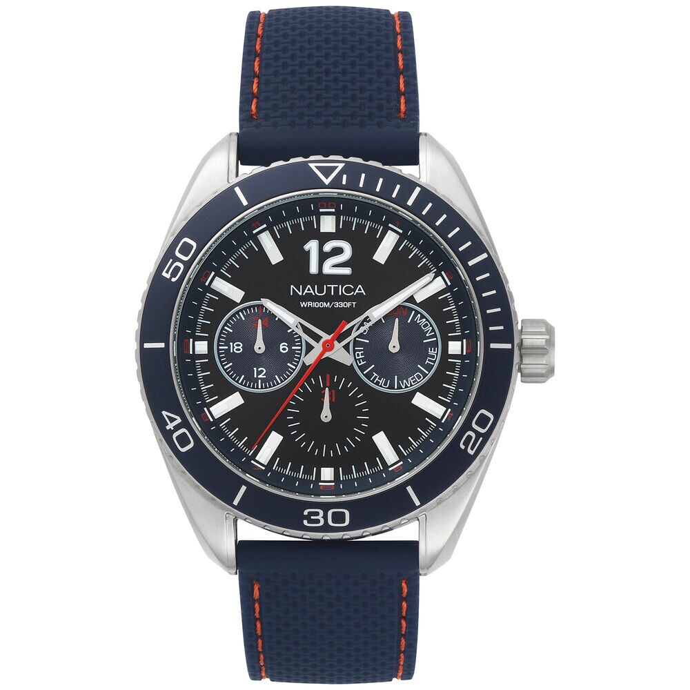 Key Biscayne 3-Hand Watch - Navy ,Multi,large