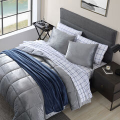 BRISTOL FULL/QUEEN COMFORTER AND SHAM SET,Mist Heather,large