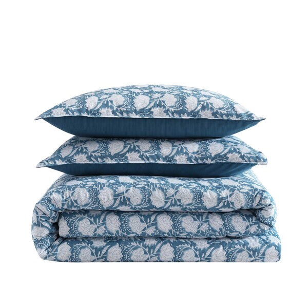 Bayport Floral Blue Twin/Twin XL Comforter Set
