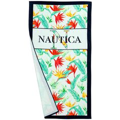 NAUTICAL PARADISE BEACH TOWEL,Ice Blue,large
