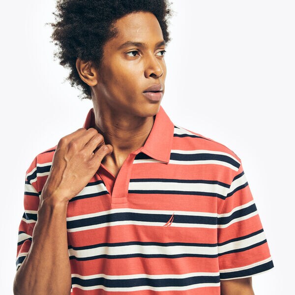 RELAXED FIT STRIPED POLO
