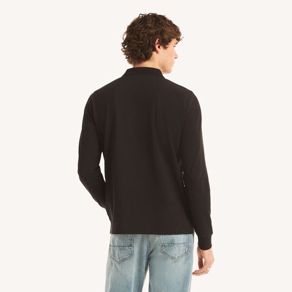 Long-Sleeve Classic Fit Deck Polo 