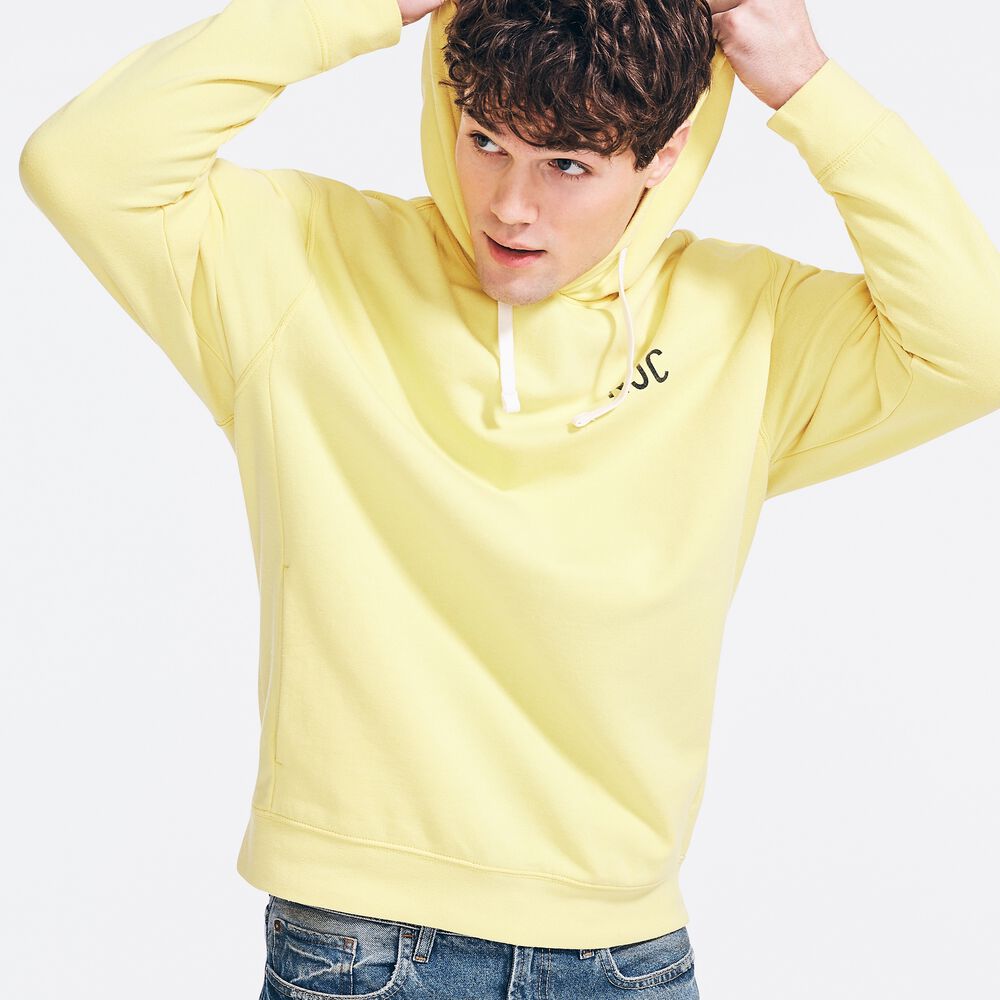 NAUTICA JEANS CO. PULLOVER HOODIE,Soft Yellow,large
