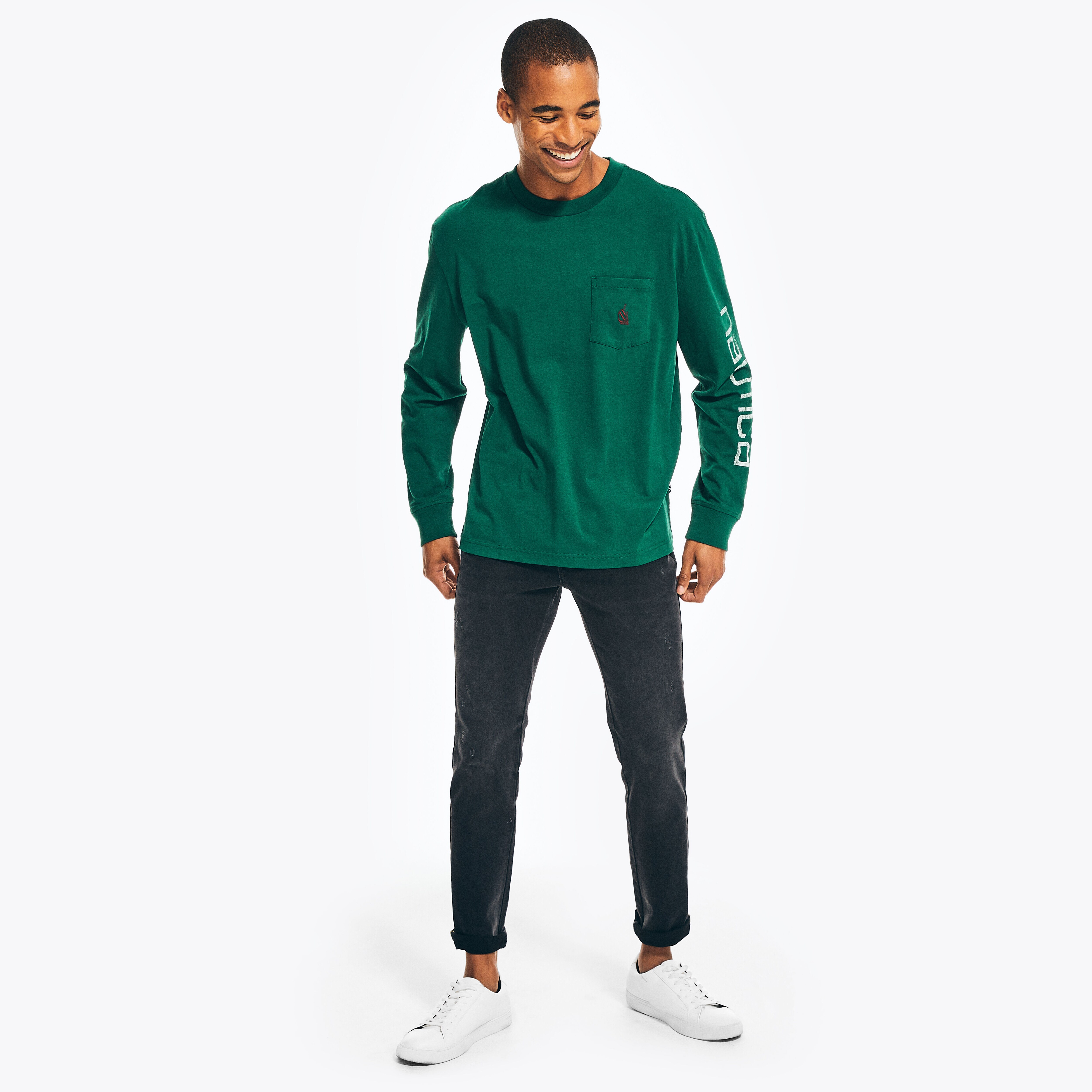 REISSUE LONG-SLEEVE GRAPHIC T-SHIRT | Nautica