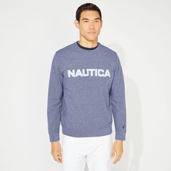 SOLID CREWNECK SWEATSHIRT,J Navy,large