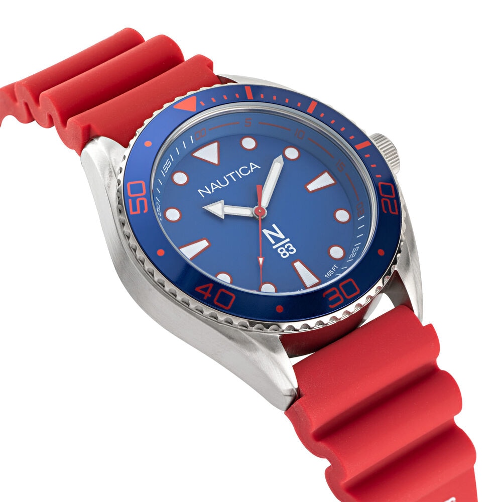 SILICONE 3-HAND WATCH,Multi,large