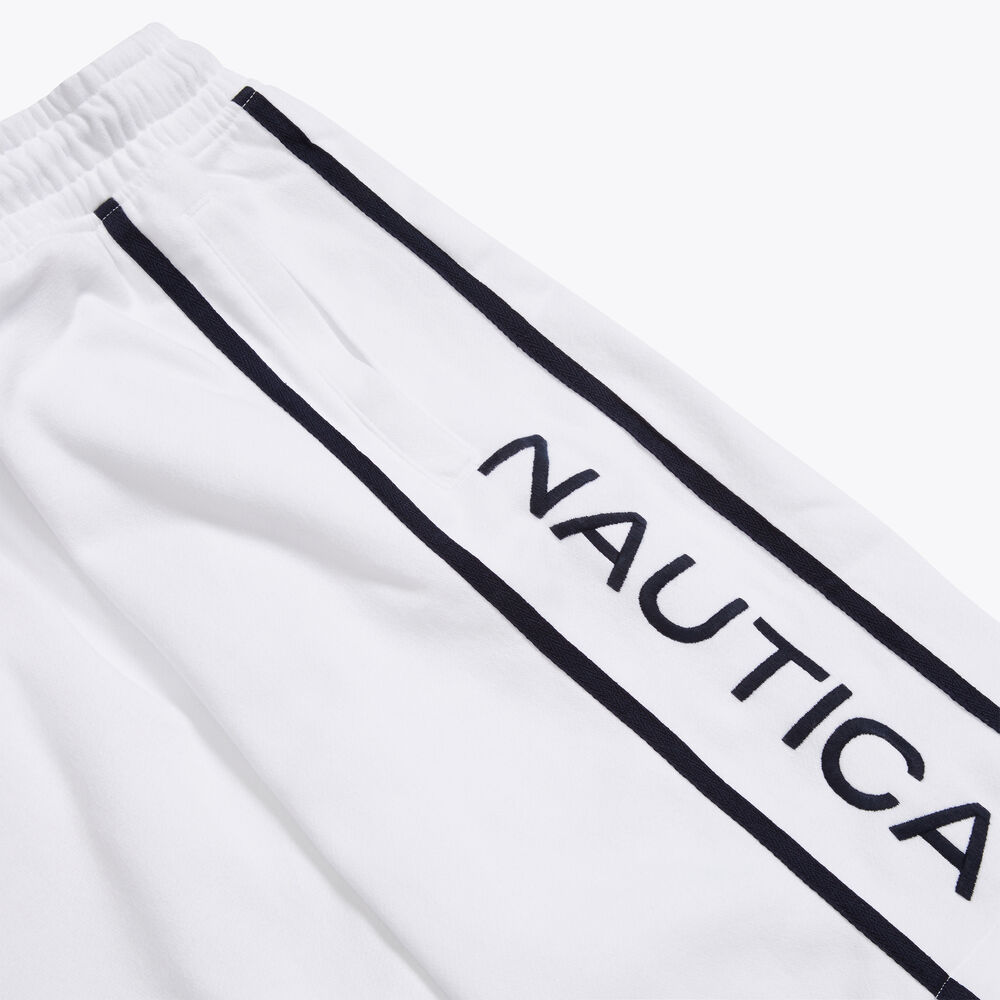 Big & Tall 9" Logo Fleece Short ,Bright White,large