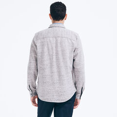 BUTTON-DOWN OVERSHIRT,Grey Heather,large