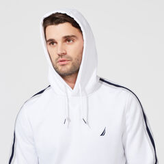CLASSIC FIT JERSEY HOODIE,Bright White,large