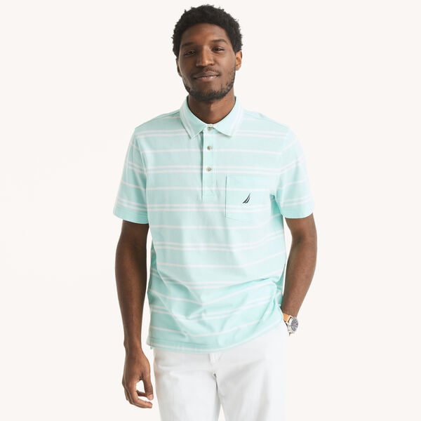 Classic Fit Striped Polo