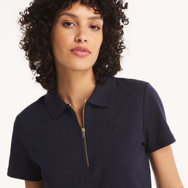 Zip-Up Polo