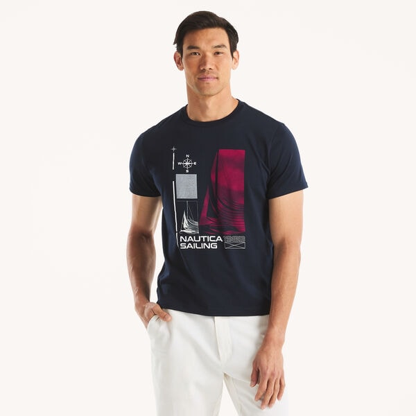 Modern Sailing Graphic T-Shirt
