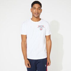 BIG & TALL NAUTICA SAILING CLUB GRAPHIC TEE,Bright White,large