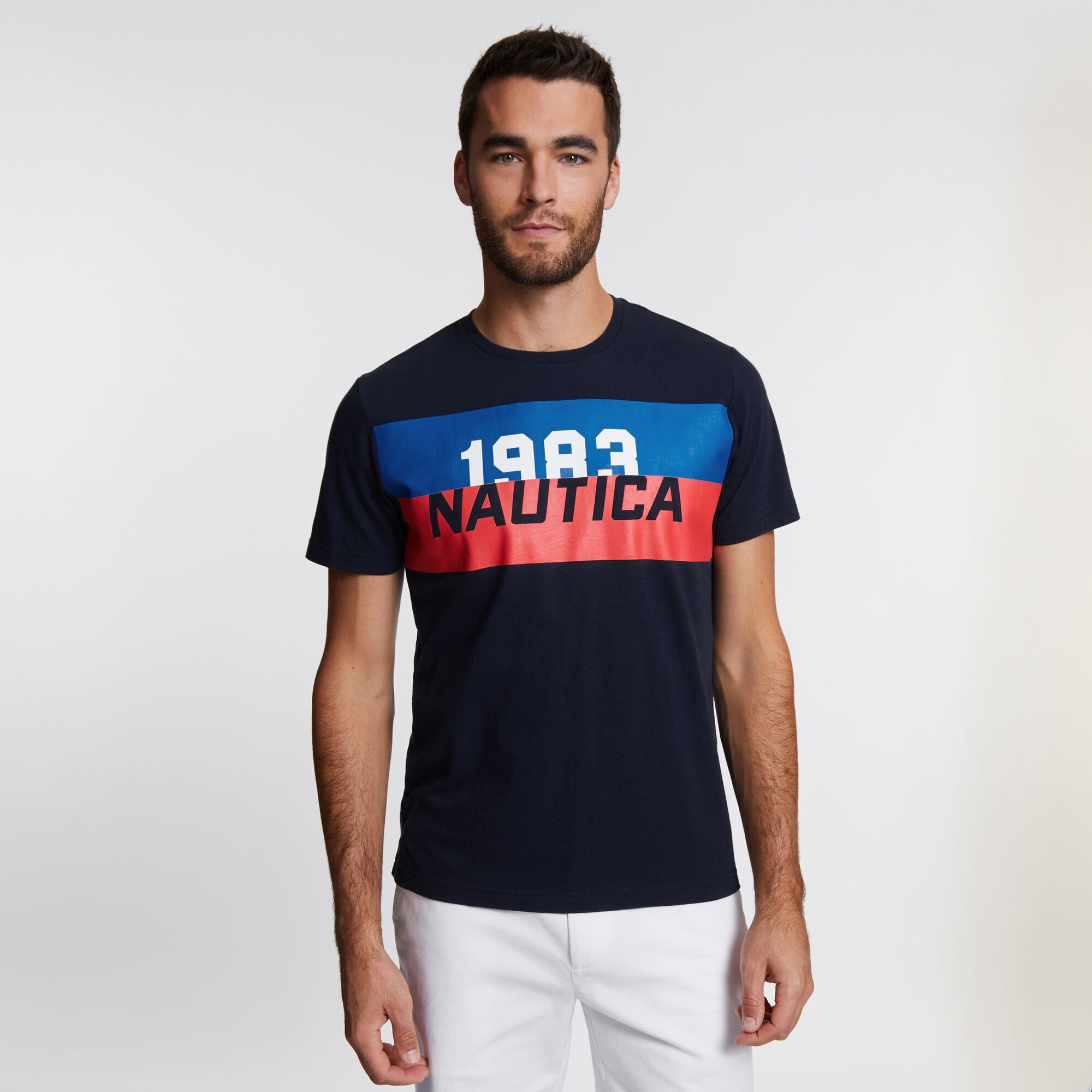 Big & Tall Heritage Short Sleeve T-Shirt,Navy,large