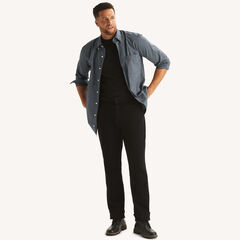 Big & Tall Vintage Straight Stretch Denim,Black Ink Wash,large