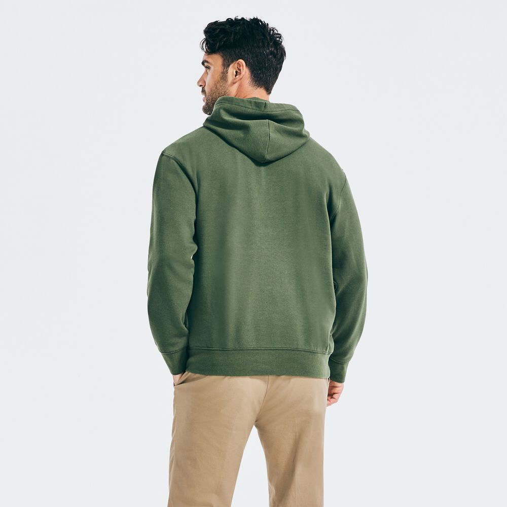 NAUTICA JEANS CO. PULLOVER HOODIE,Pineforest,large