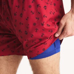 6" Printed Quick-Dry Swim,Nautica Red,large