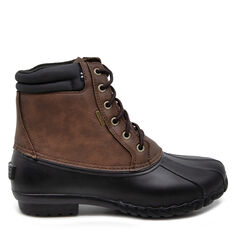 Lace-Up Duck Boot,Chocolate,large