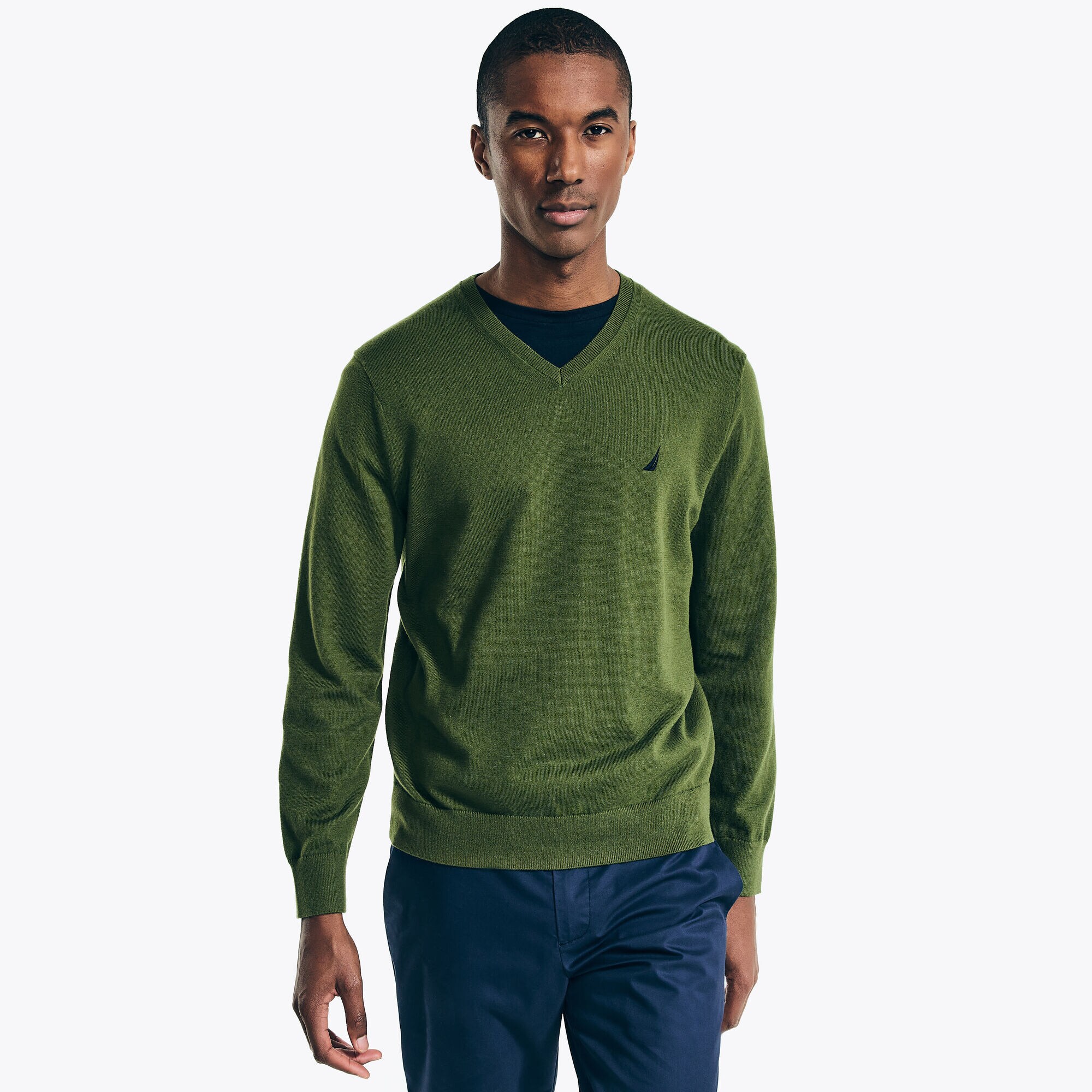 Navtech V-Neck Sweater,Vibe Green,large