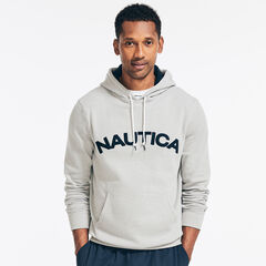 Pullover Logo Hoodie,Grey Heather,large