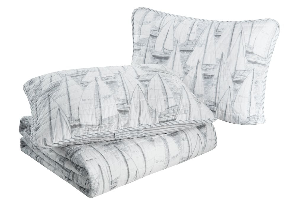 CLIPPER GREY FULL/QUEEN QUILT-SHAM SET,Multi,large