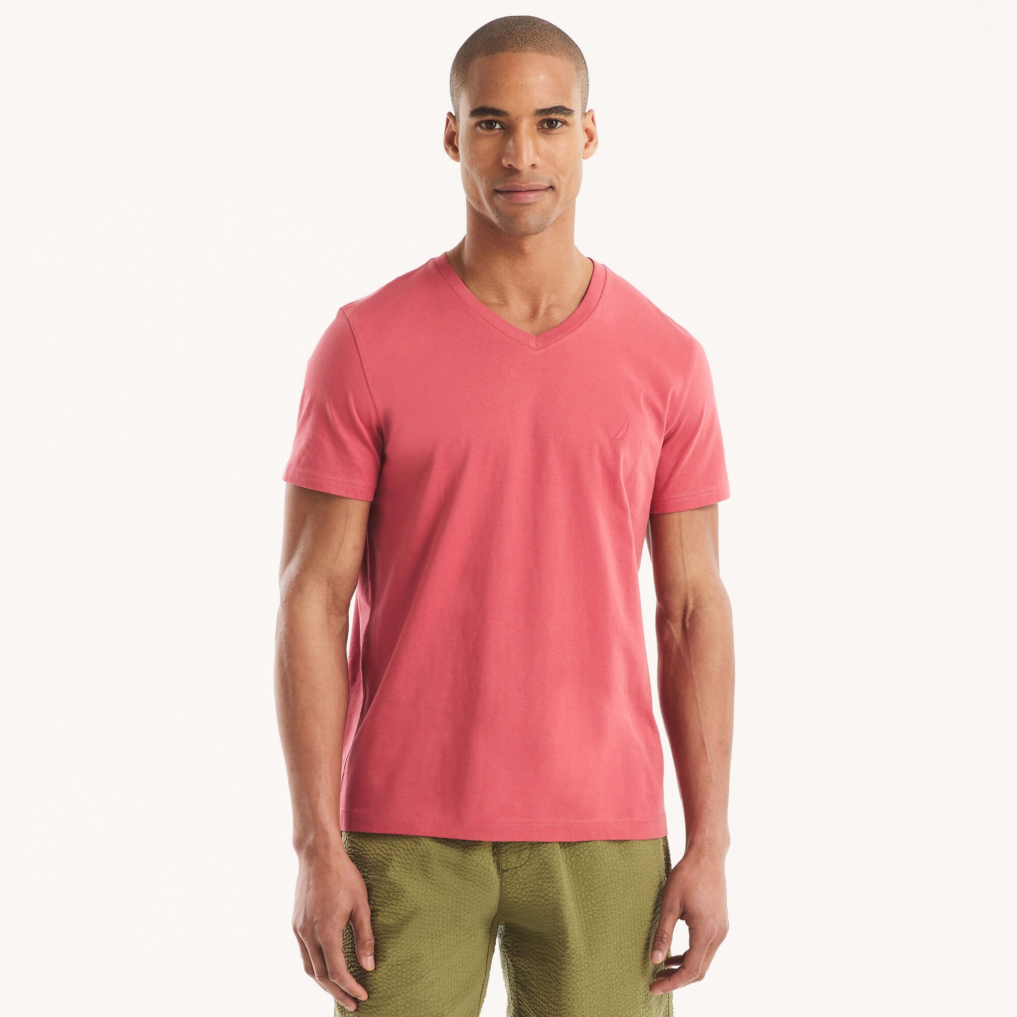 Premium Cotton V-Neck T-Shirt (00194034277948 Clearance Men Polos & T-Shirts T-Shirts) photo