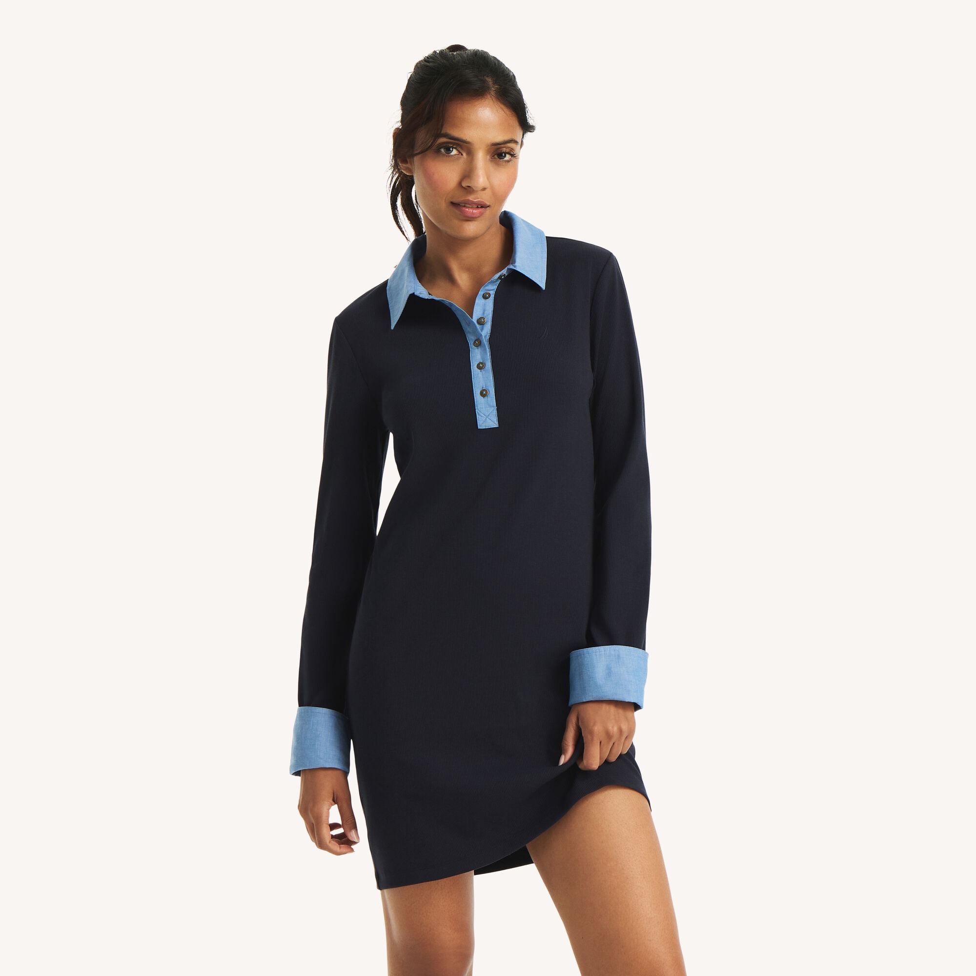 Mixed Media Polo Dress (00199684995594) photo