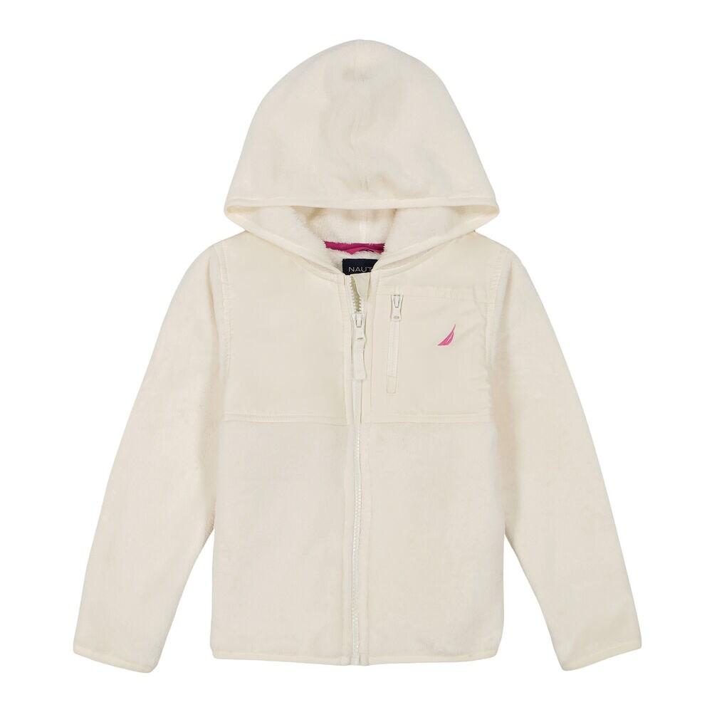 Girls' Nautex Full-Zip Hoodie (7-16),Egret,large