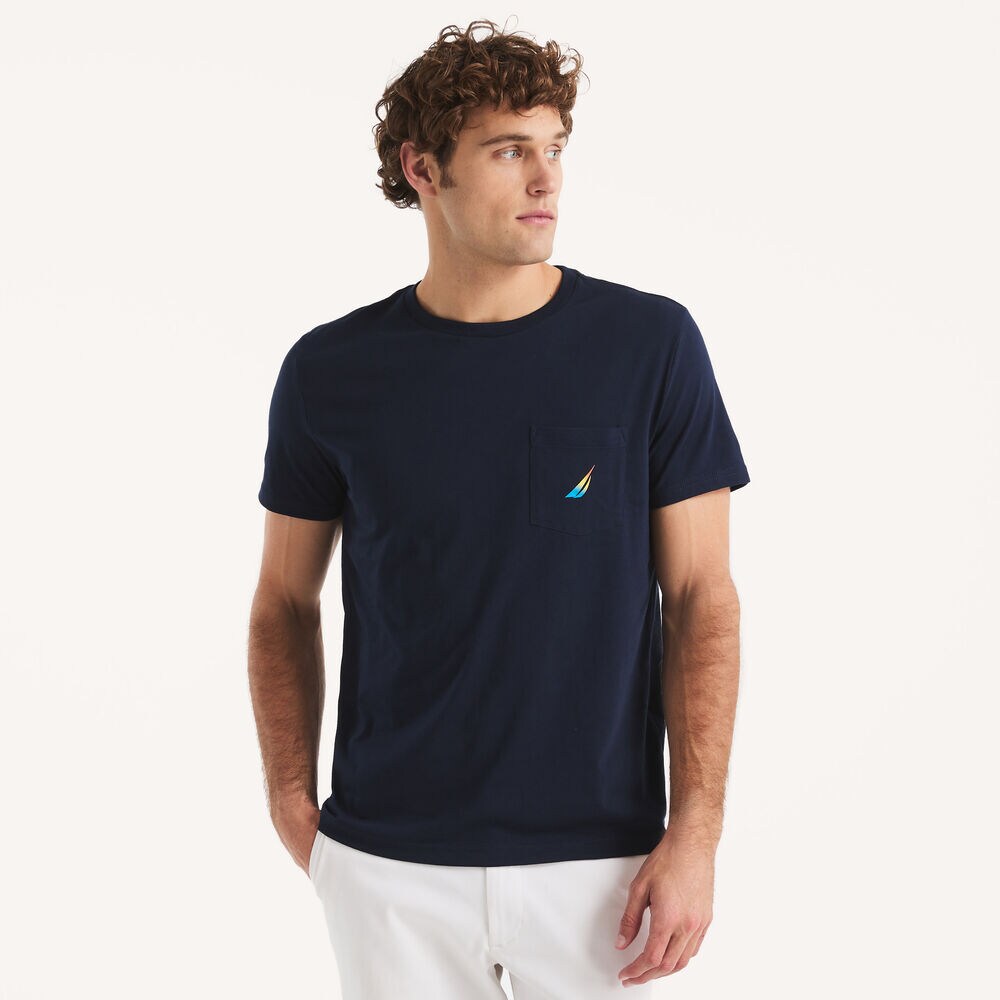 Puff Logo Graphic T-Shirt,Stellar Blue Heather,large