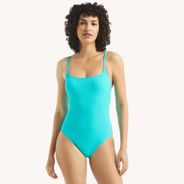 Ribbed One-Piece Swim