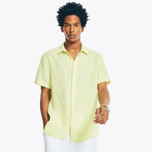 LINEN SHORT-SLEEVE SHIRT