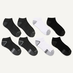 Athletic Low Cut Socks, 8-Pack,Atlantic Dark,large