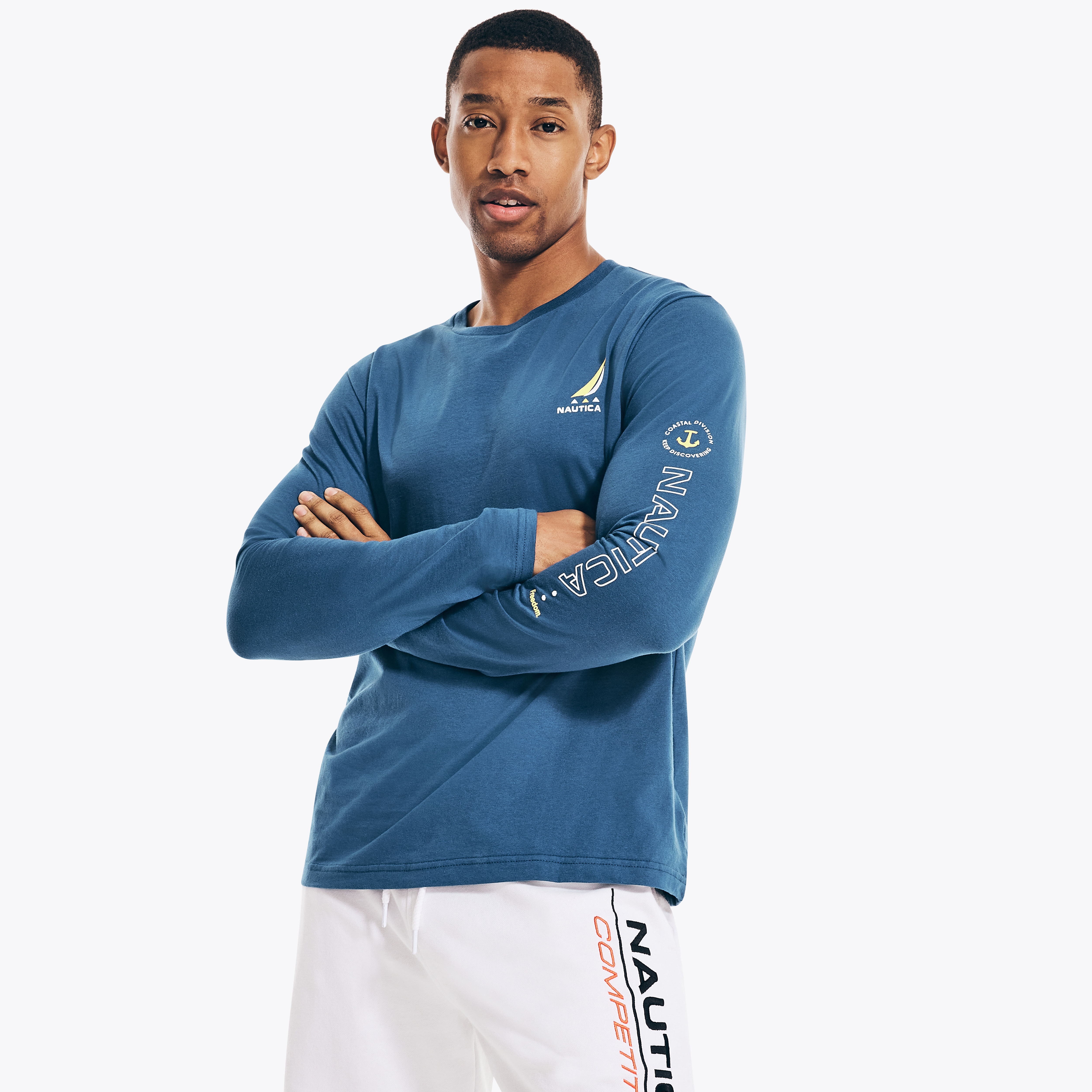 nautica men's long sleeve shirts