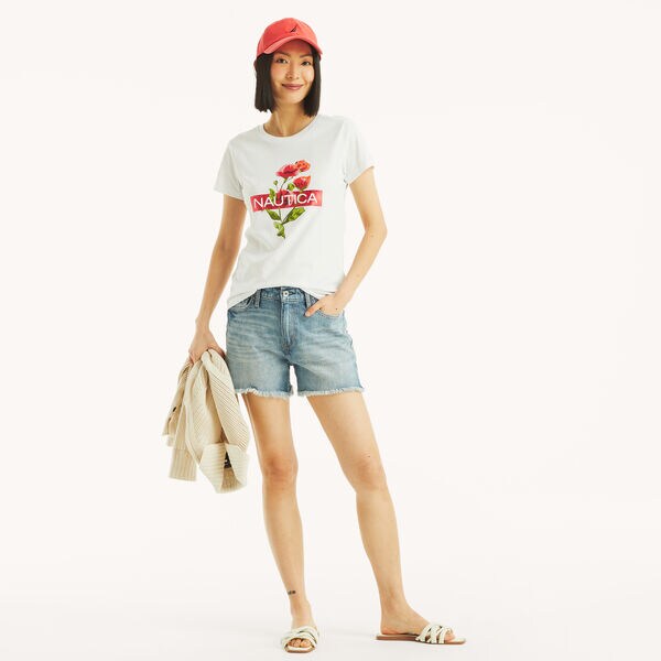 Floral Logo Graphic T-Shirt